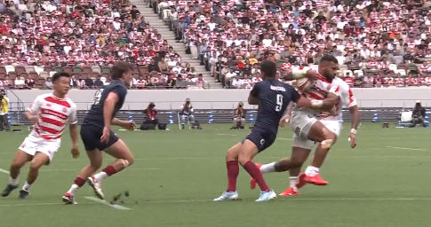 Action between Japan ang England. PHOTO/Screengrab