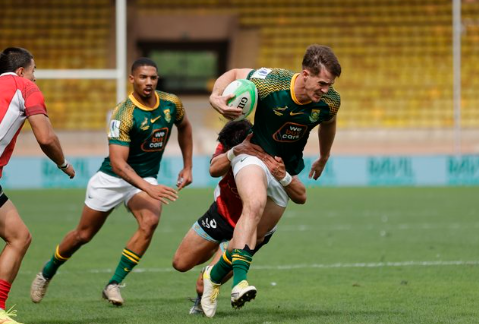 South Africa 7s in repechage sevens. PHOTO/@Blitzboks/X