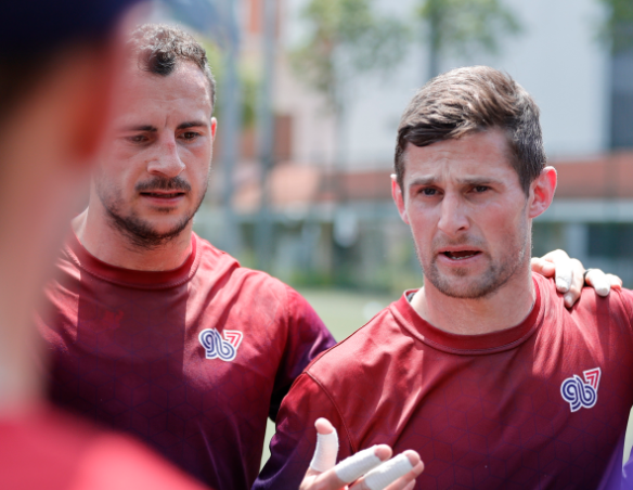 Great Britain Robbie Fergusson and Jamie Farndale in a past session. PHOTO/@GBRugbySevens/X