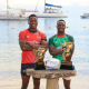 kenya Morans captains Brian Mutua and Benson Salem. PHOTO/Rugby Afrique/Facebook