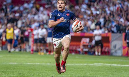 Antoine Dupont in action in the World svns. PHOTO/World Rugby