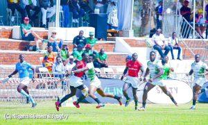 Nigeria in action againsT Kenya 7s in the Africa Men's 7s. PHOTO/Nigeria Rugby