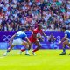 Kenya 7s Nygel Amaitsa in action at the Paris Olympics Rugby 7s games. PHOTO/World Rugby