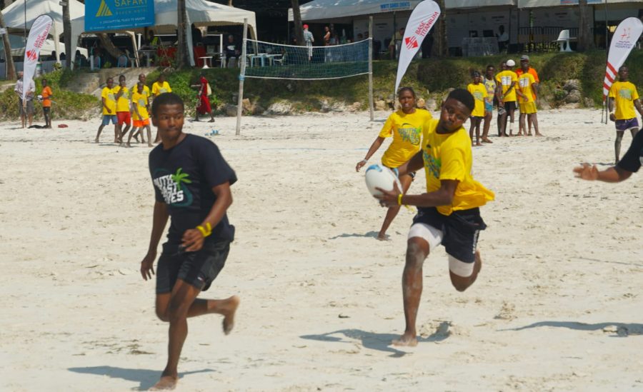 A team in attack at South Coast 5s. PHOTO/Scrummage Africa