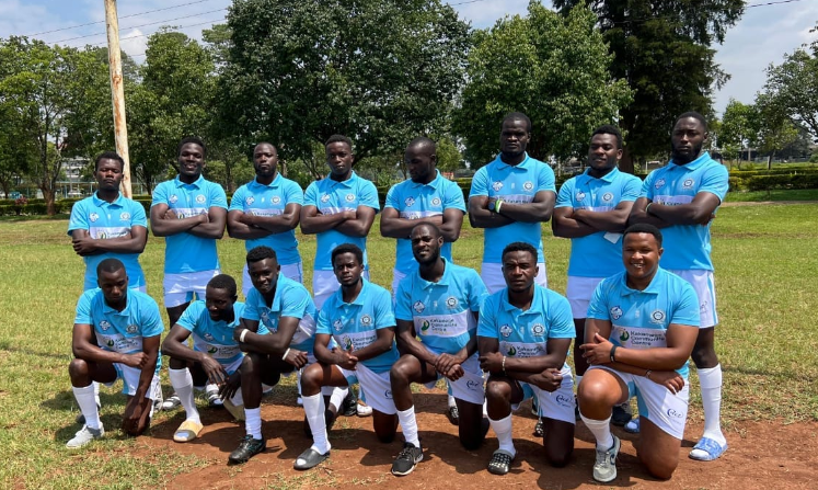 MMUST Rugby squad in new kit. PHOTO/MMUST rUGBY