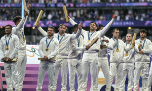 France after winning Olympics 7s Gold. PHOTO/@SVNSSeries/X