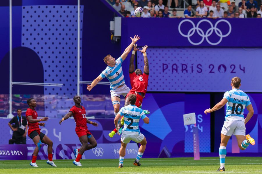 Kenya 7s in action at the Olympics Rugby 7s games. PHOTO/World Rugby