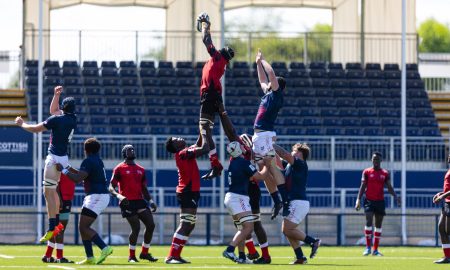 Kenya U20 Rugby contest for aline-out. PHOTO/World Rugby