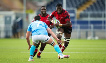 Kenya U20 rugby (Chipu) backrower AndyCole Omollo. PHOTO/World Rugby.