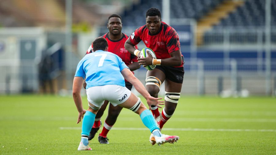 Kenya U20 rugby (Chipu) backrower AndyCole Omollo. PHOTO/World Rugby.