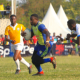 Menengai Oilers Beldad Ogeta in action against Kabras RFC. PHOTO/Brian Mwenje