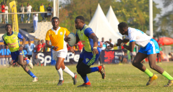 Menengai Oilers Beldad Ogeta in action against Kabras RFC. PHOTO/Brian Mwenje