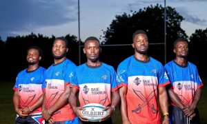 South Coast Pirates players pose in home jersey. PHOTO/South Coast Pirates/Facebook