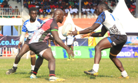 MMUST Rugby attack against Kabras RFC. PHOTO/Brian Mwenje