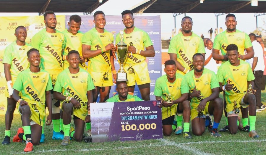 Kabras RFC players at Dala 7s. PHOTO/Brian Mwenje