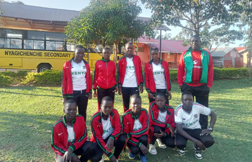 Nyagichenche Secondary School before heading to FEASSSA. PHOTO/Nyagichenche