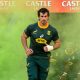 Springboks lock Eben Etzebeth runs out. PHOTO/SA Magazine