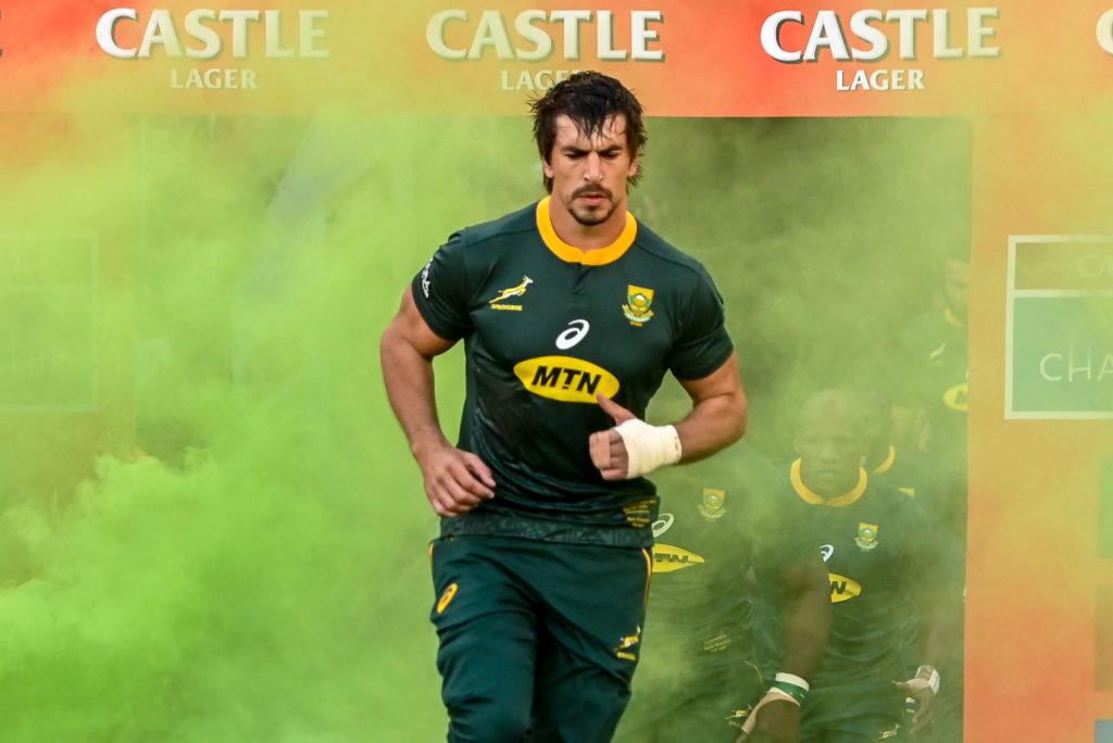 Springboks lock Eben Etzebeth runs out. PHOTO/SA Magazine