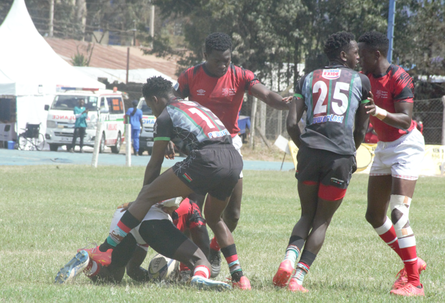 Morans battle against Kenya Harlequin in Safari 7s. PHOTO/Mahlon Lichuma