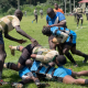 Kakamega School and Koyonzo battle in a ruck. PHOTO/Brian Mwenje