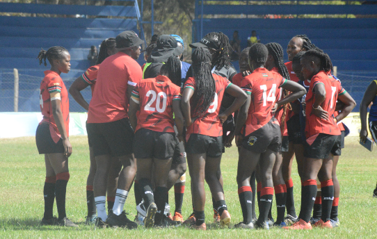 Kenya Lionesses at Safari 7s tournament. PHOTO/Mahlon Lichuma.