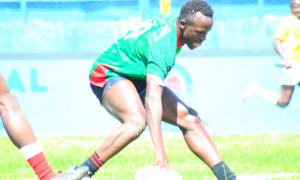 Shujaa's Brain Mutugi scores in Safari 7S. PHOTO/Mahlon Lichuma.