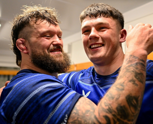 Leinster Rugby players celebrate. PHOTO/Leinster Rugby