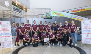 Qatar squad in Nepal for Asian seven. PHOTO/Qatar 7s