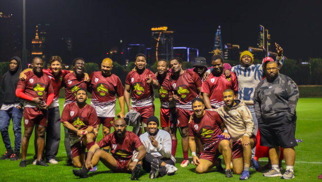 Qatar squad in past event. PHOTO/Qatar 7s