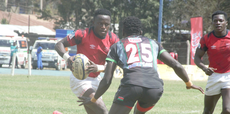 Amon Wamalwa in action for Kenya Morans in the 2024 Safari 7s. PHOTO/Mahlon Lichuma