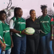 kENYa 7s teams pose with SAFARICOM JERSEY. PHOTO/Scrummage