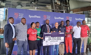 Kenya 7s and Sportpesa during the sponsorship launch. PHOTO/Mahlon Lichuma