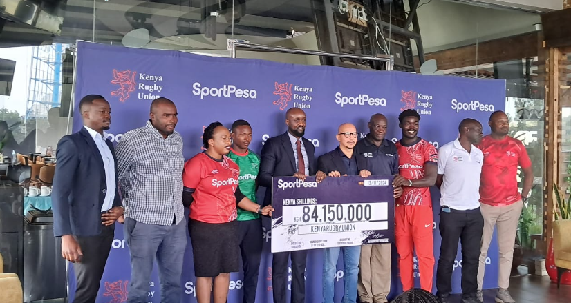 Kenya 7s and Sportpesa during the sponsorship launch. PHOTO/Mahlon Lichuma