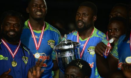 Menengai Oilers players pose with Impala Floodlit Final . PHOTO/Scrummage