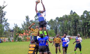 Kisii RFC vs Kisii polytechnic lineout: Photo by Zapper Images