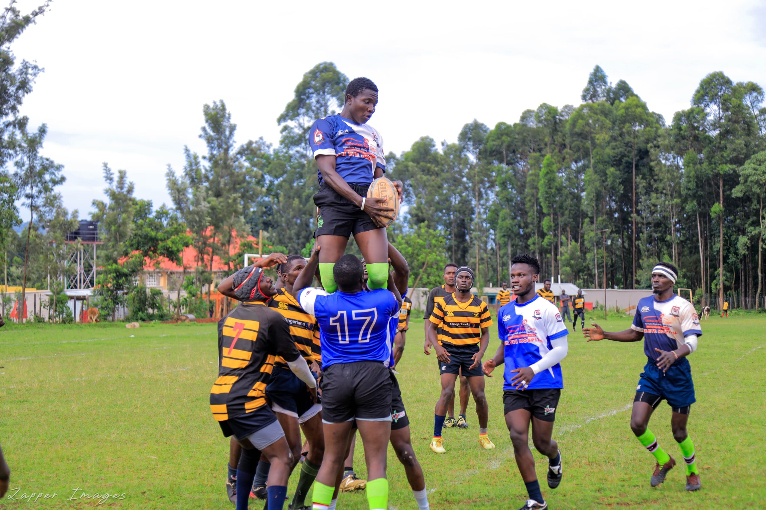 Kisii RFC vs Kisii polytechnic lineout: Photo by Zapper Images