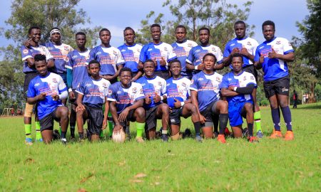 Kisii RFC pose for a photo in their new Jersey: Photo by Zapper Images