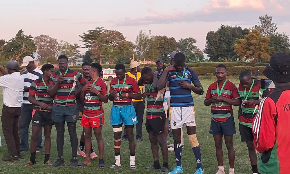 Lugulu squad receive medals after winning 2024 Webuye 10s. PHOTO/Scrummage Africa