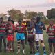 Lugulu squad receive medals after winning 2024 Webuye 10s. PHOTO/Scrummage Africa