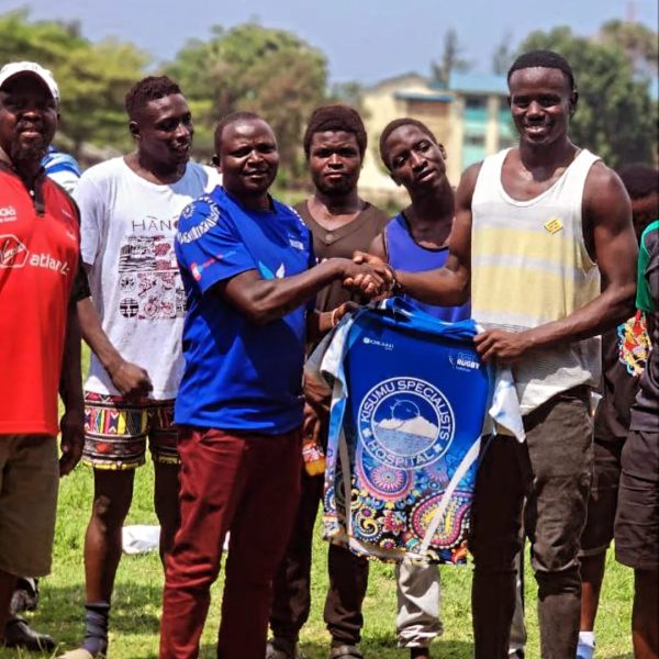 David Williams being unveiled for second stint at Kisumu RFC. PHOTO/Kisumu RFC