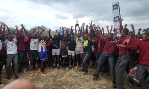 Mang'u School celebrate bagging Mang'u 15s. PHOTO/Mang'u