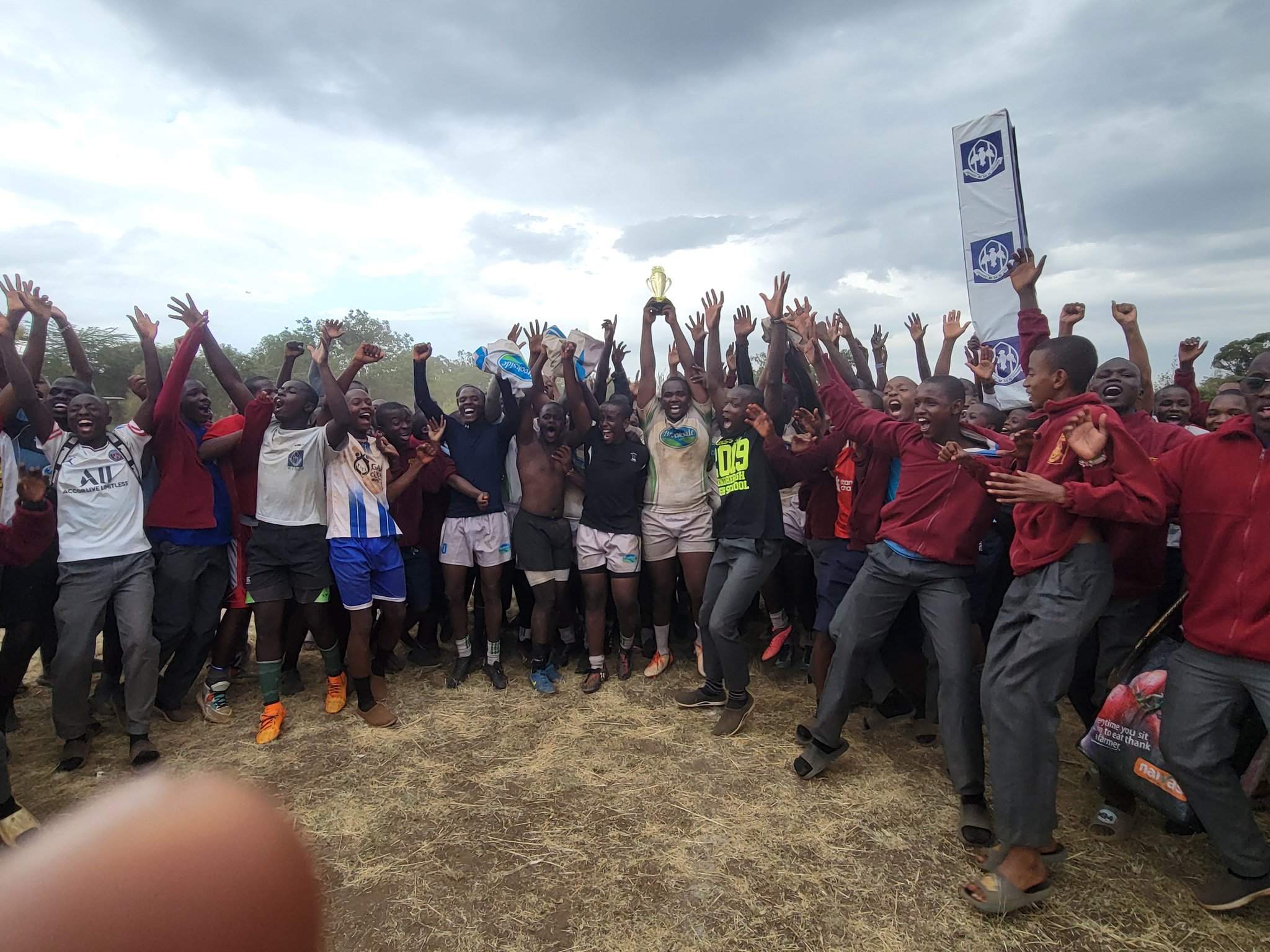 Mang'u School celebrate bagging Mang'u 15s. PHOTO/Mang'u