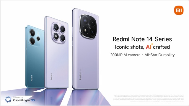 Redmi Note 14 Series. PHOTO/Xiaomi