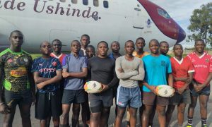 Mang'u Schools pose with AS Sports balls. PHOTO/ AS Sports