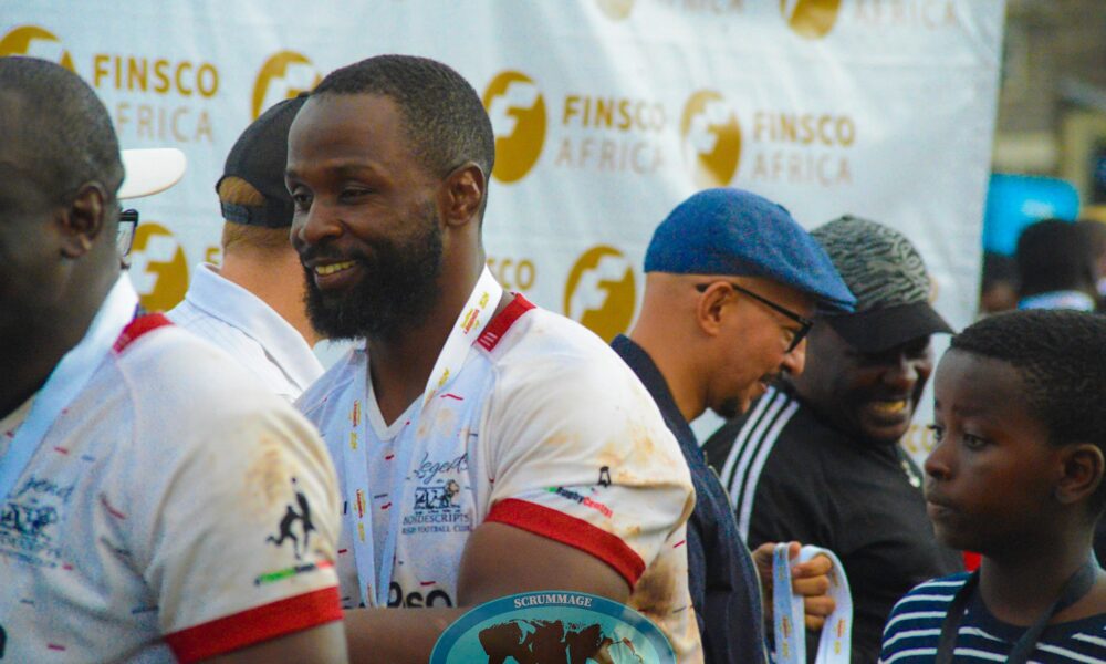 John-Allan Namu during a closing ceremony of the Legends Cup. PHOTO/Mahlon Lichuma