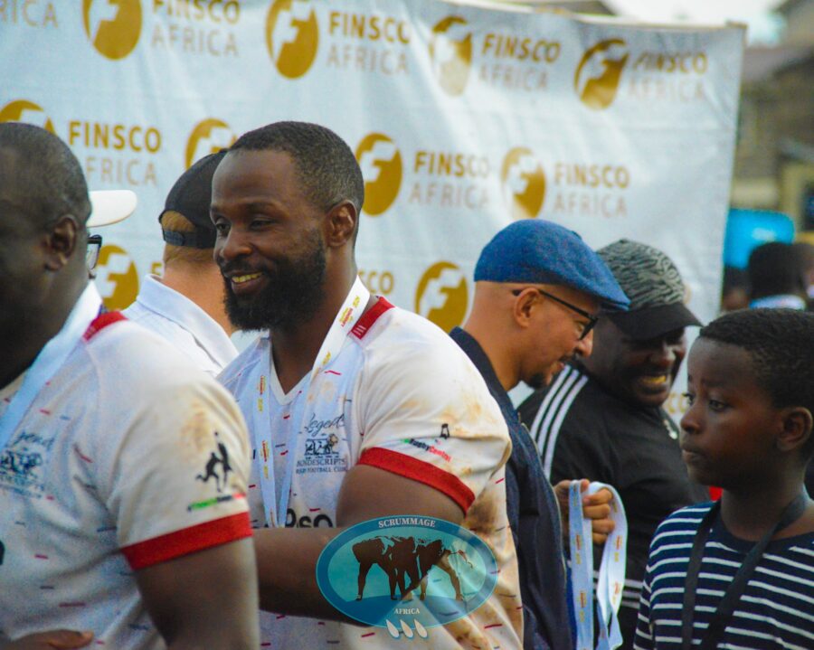 John-Allan Namu during a closing ceremony of the Legends Cup. PHOTO/Mahlon Lichuma