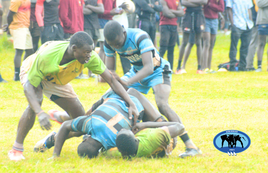 Koyonzo High School in action against Kabras U19 in Scrummage Katch 7s. PHOTO/Dave Mwaura