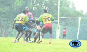 Koyonzo High School in battle against Kabras U19 in Scrummage Katch 7s. PHOTO/Dave Mwaura