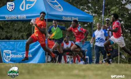 Strathmore Leos in action against Mongers at Kampala 7s. PHOTO/KAMPALA 7S/X