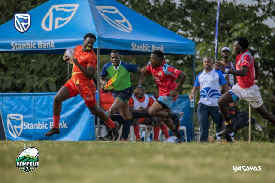 Strathmore Leos in action against Mongers at Kampala 7s. PHOTO/KAMPALA 7S/X